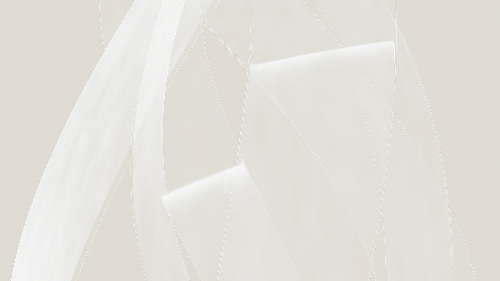 Abstract white wave patterns on light background.